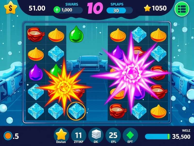 Splashy Blitz power-up combination demonstration